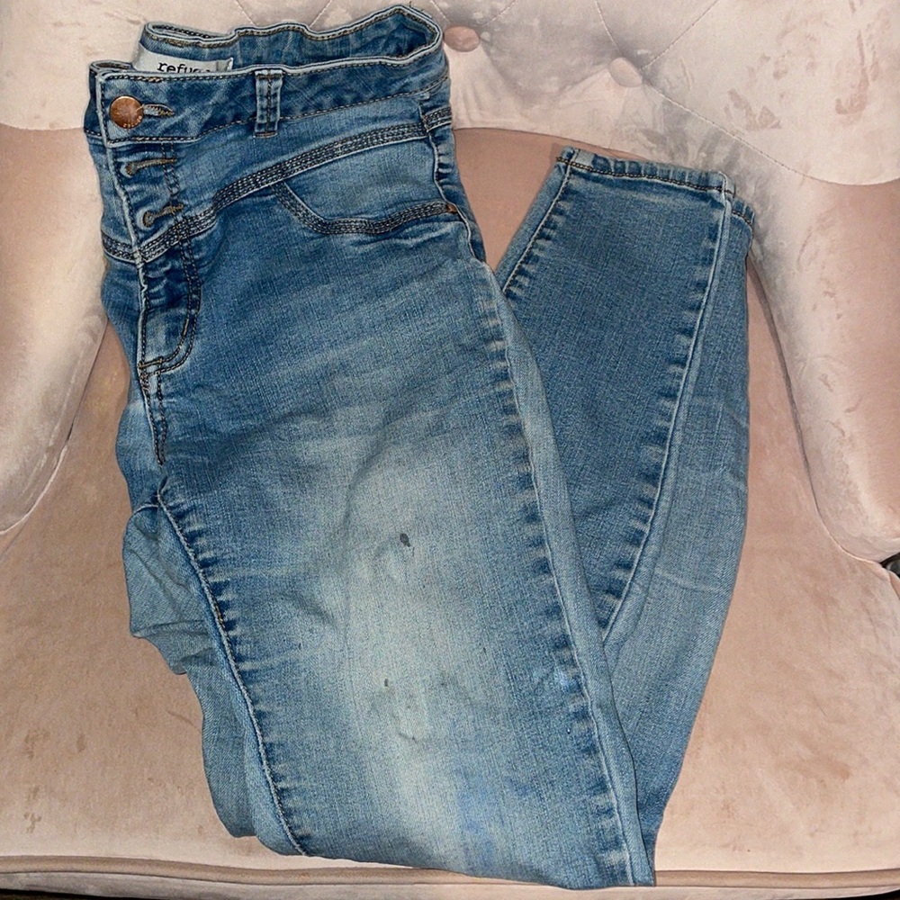 Refuge - Blue High Rise Skinny Jeans Size 4